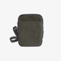 Sacoche bandoulière en cuir et toile canvas vert olive foncé Seattle