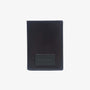 Portefeuille vertical en cuir et toile canvas noir Seattle