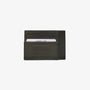 Porte-cartes en cuir et toile canvas vert olive foncé Seattle