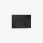 Porte-cartes en cuir et toile canvas noir Seattle