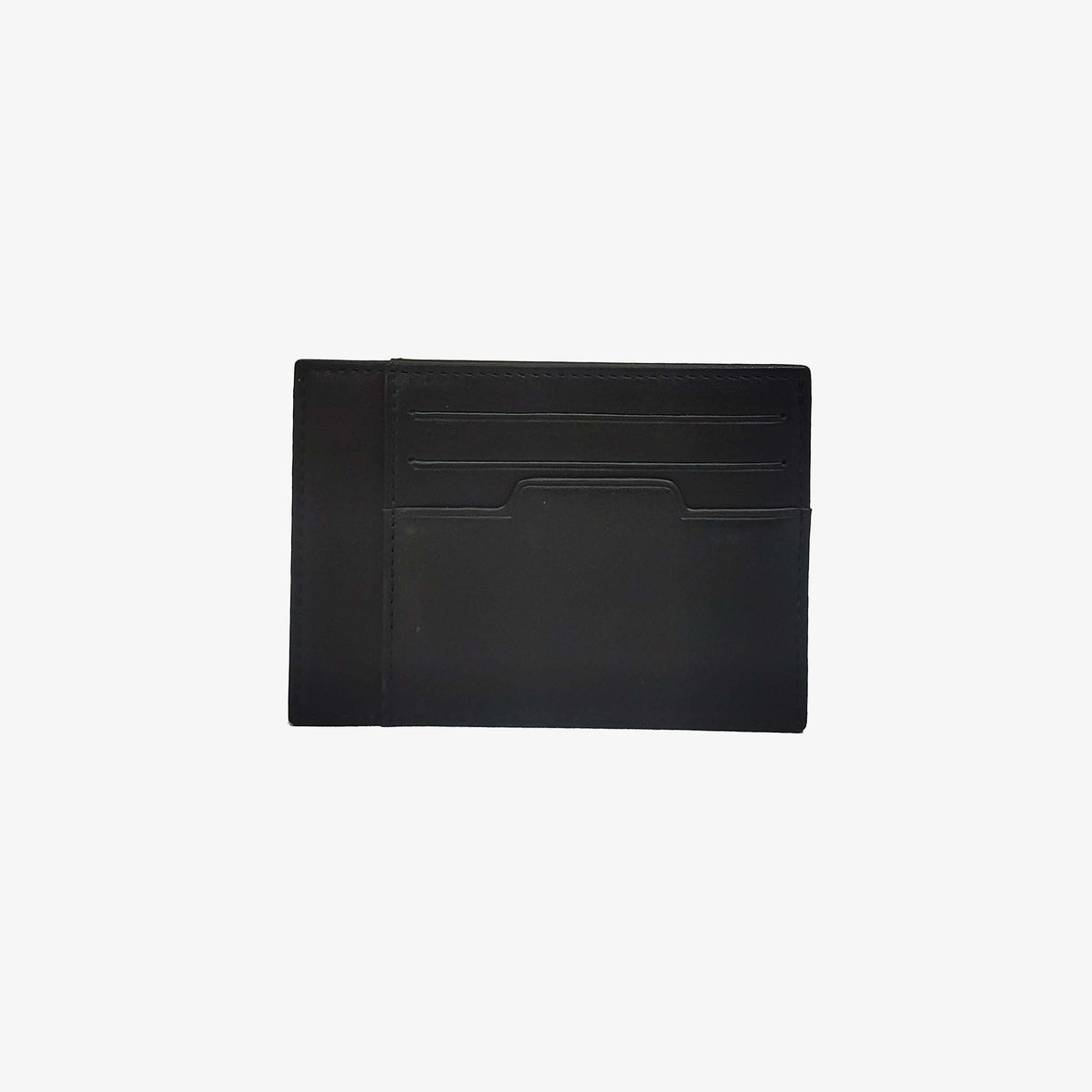Porte-cartes en cuir et toile canvas noir Seattle