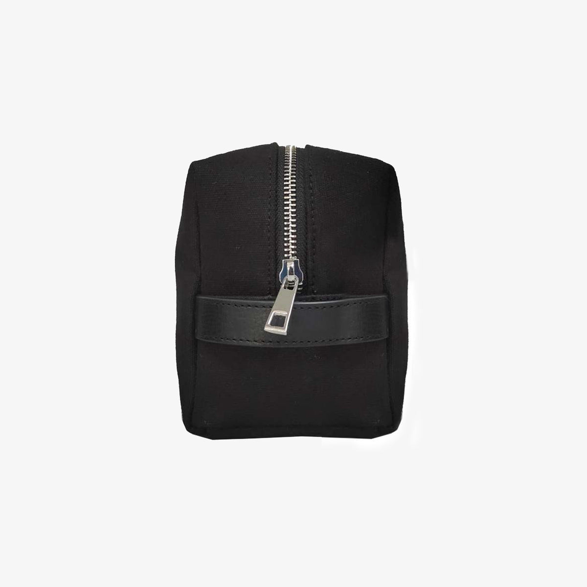 Trousse de toilette en cuir et toile canvas noir Seattle
