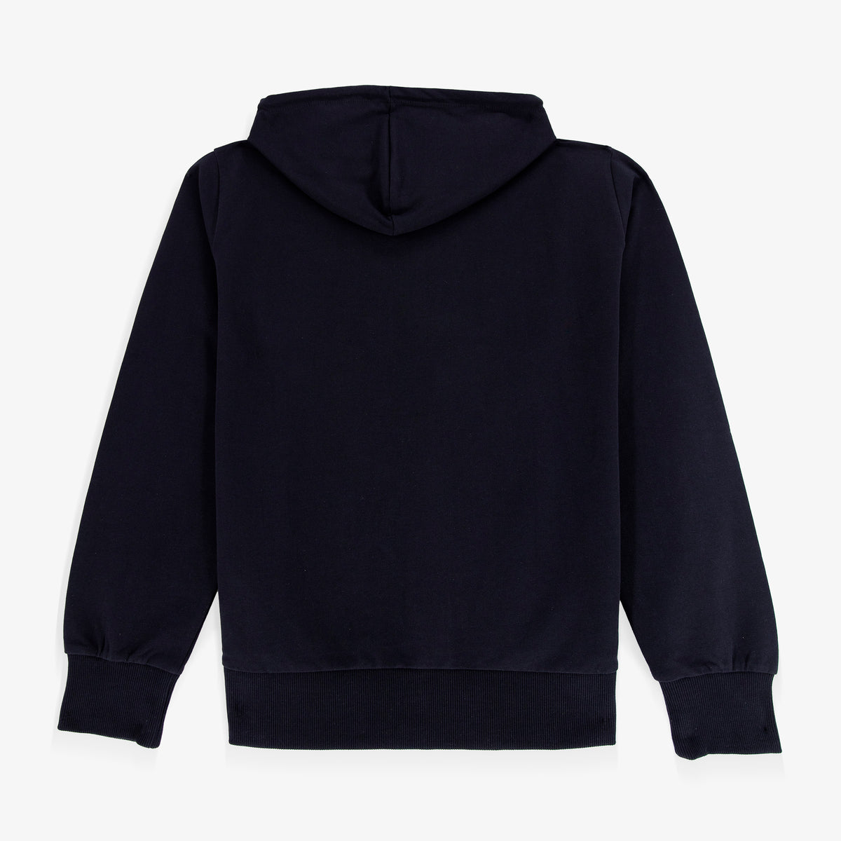 Sweat zippé à capuche Sidney en coton bleu marine