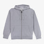 Sweat zippé à capuche Sidney en coton gris