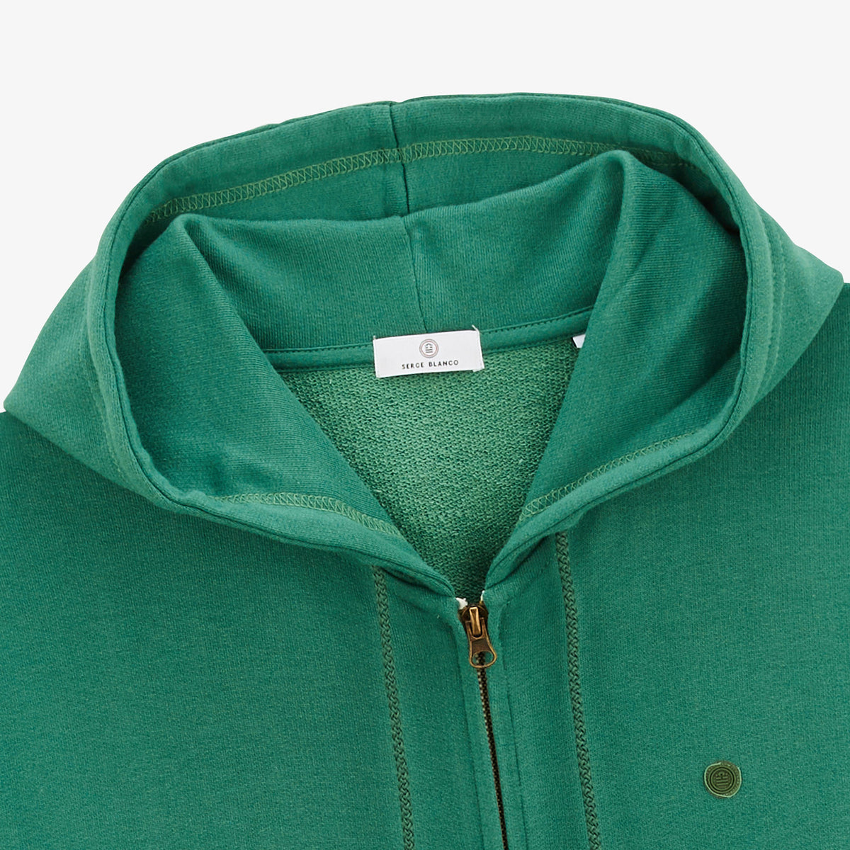 Sudadera Sylvestre menta con cremallera