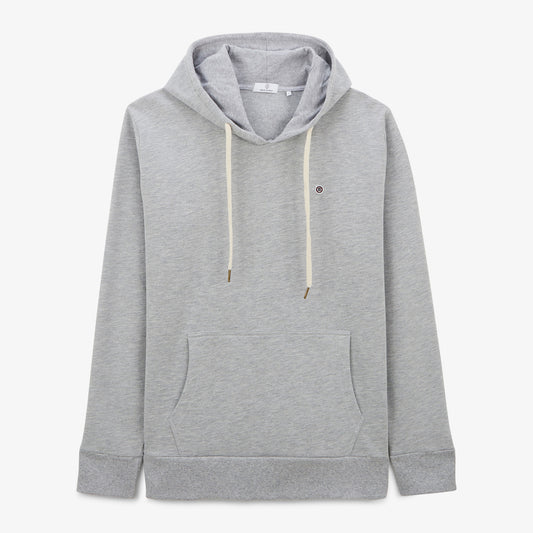 Sweat à capuche gris avec cordons