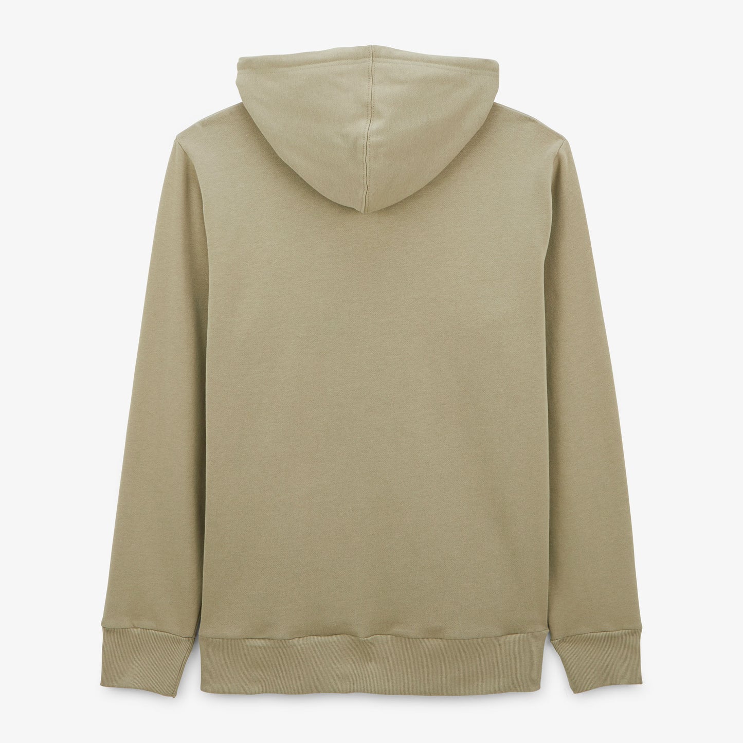 Light khaki hoodie with drawstrings