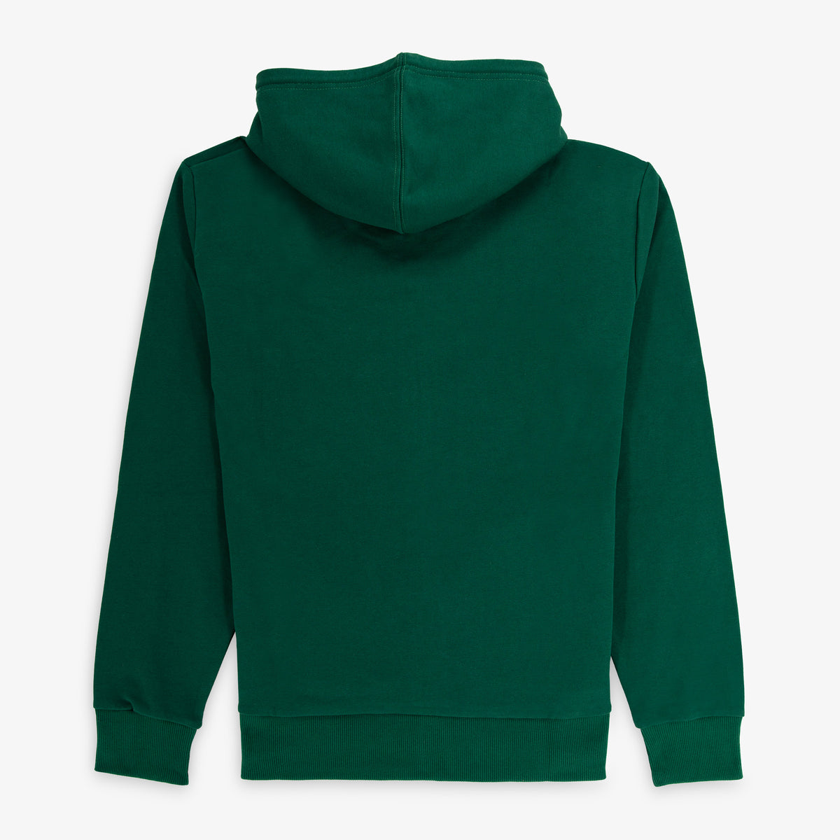 Sweat à capuche zippé Seydina en coton molletonné vert