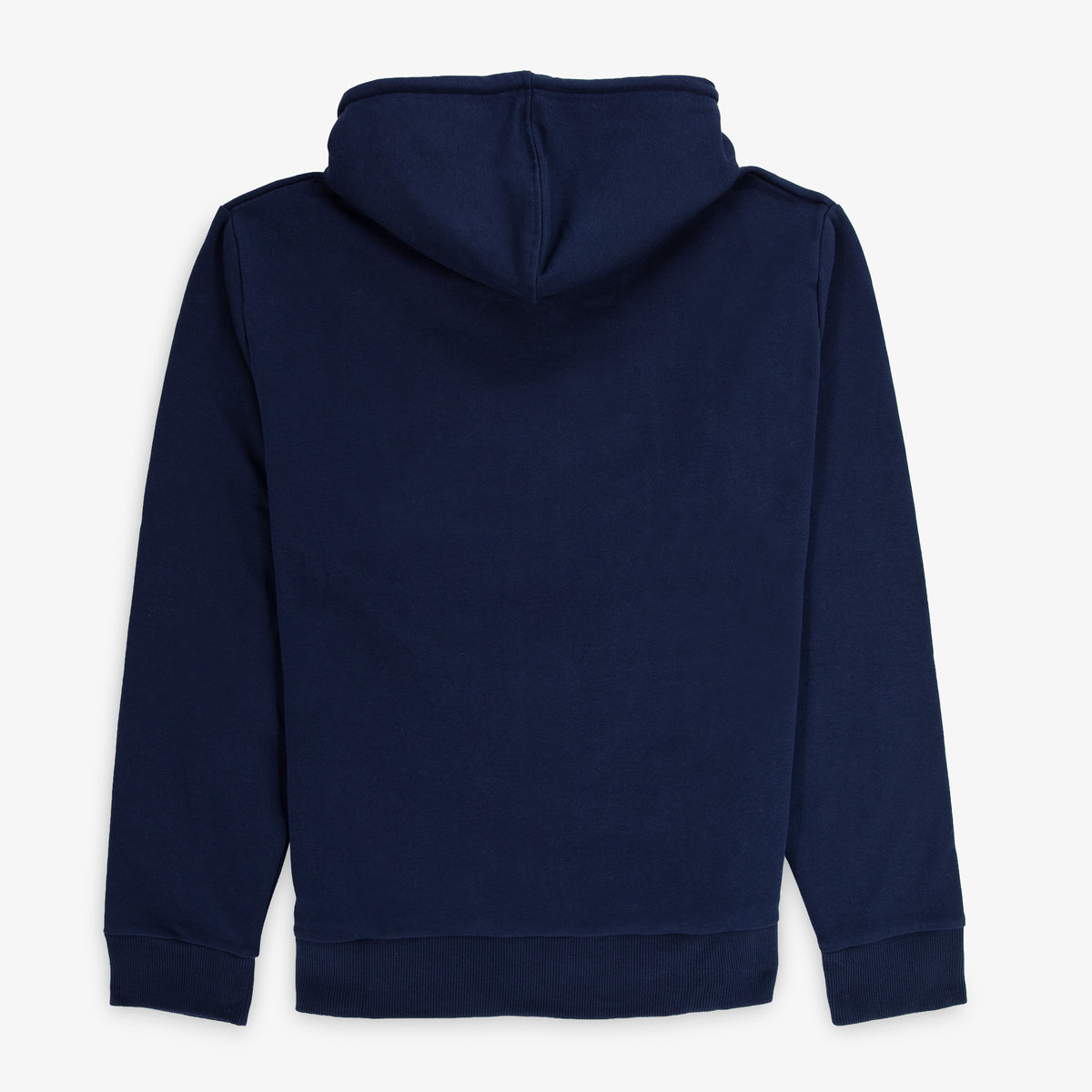 Sweat à capuche zippé Seydina en coton molletonné bleu marine