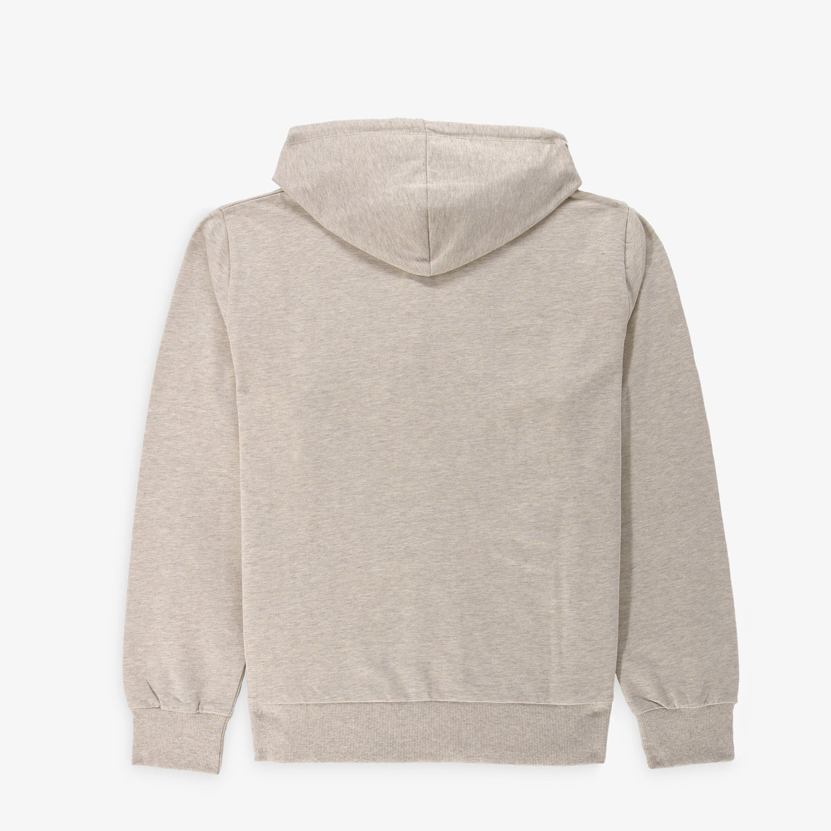 Sweat à capuche Singap en molleton gratté beige chiné