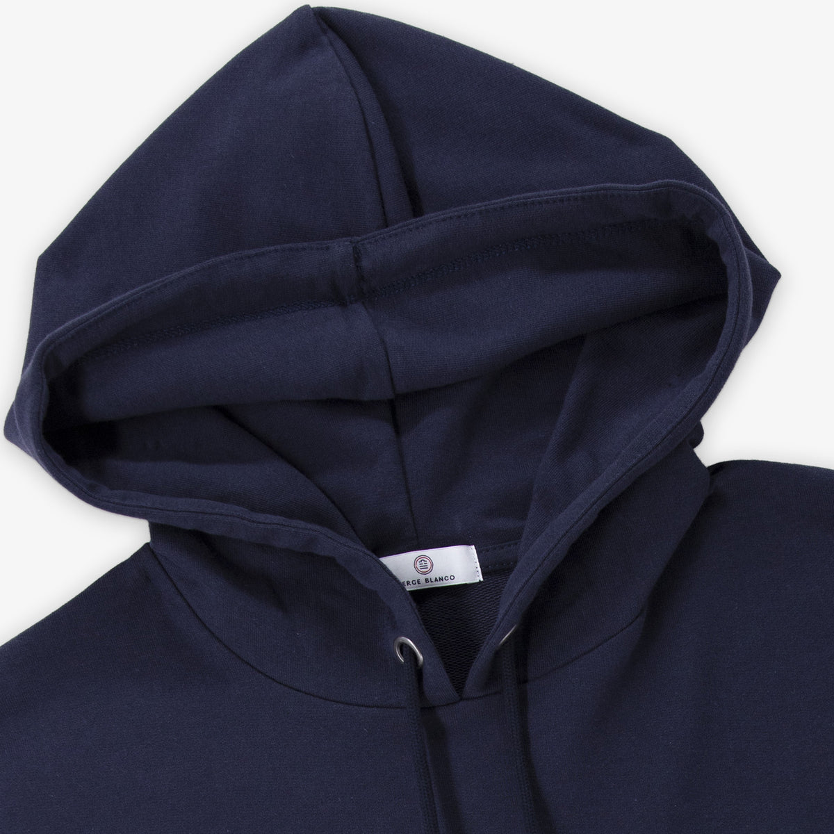 Sweat à capuche Singap en molleton gratté bleu marine