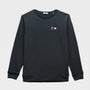 Sven junior sweatshirt with arcade embroidery dark navy