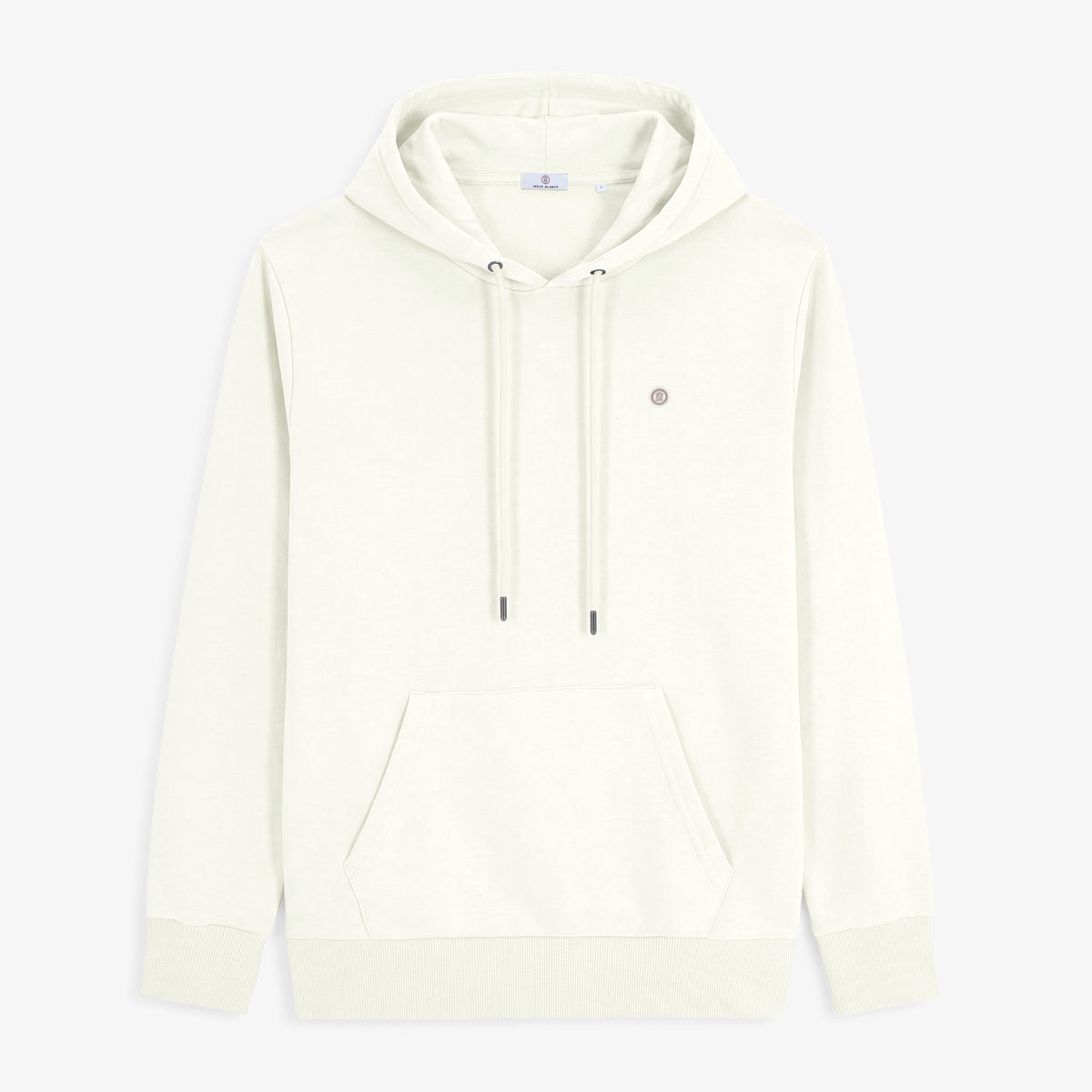 Sweat à capuche Samson en coton molletonné blanc