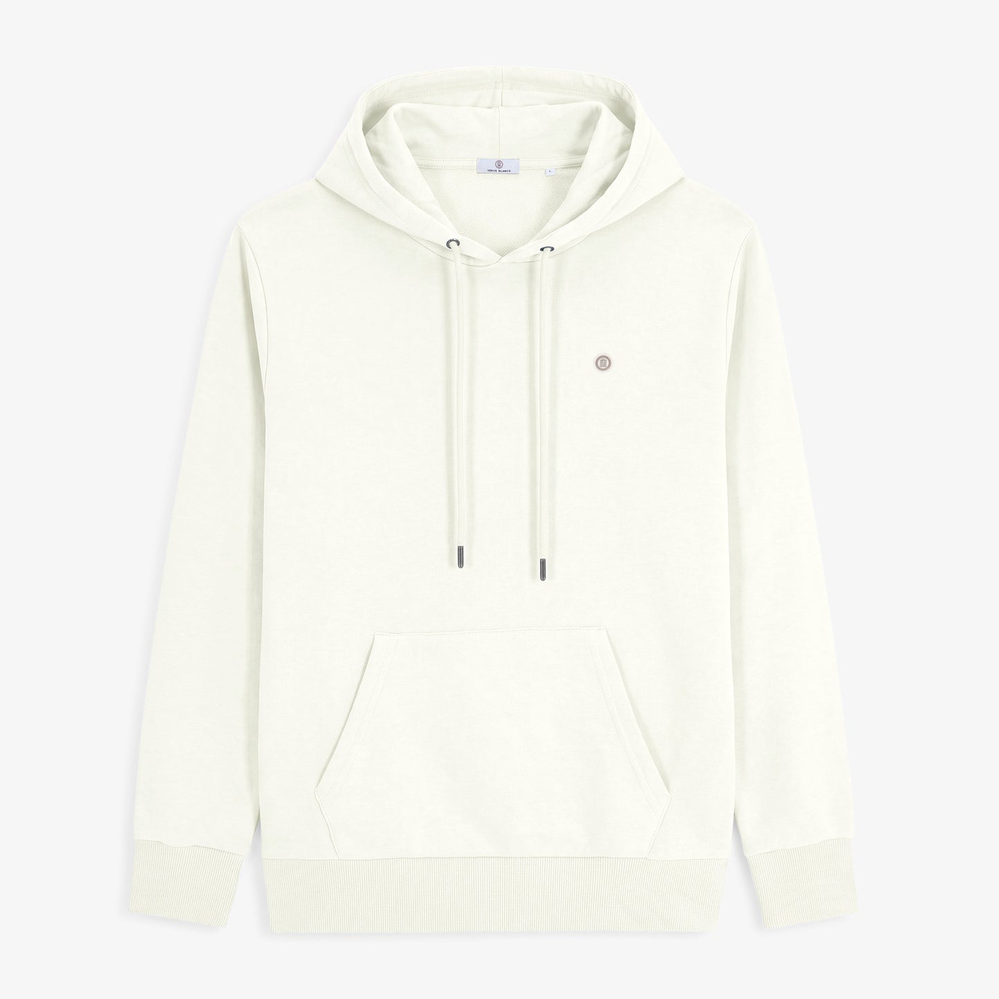 Sweat à capuche Samson en coton molletonné blanc