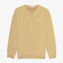 Sweat col rond Stanley en coton molletonné beige