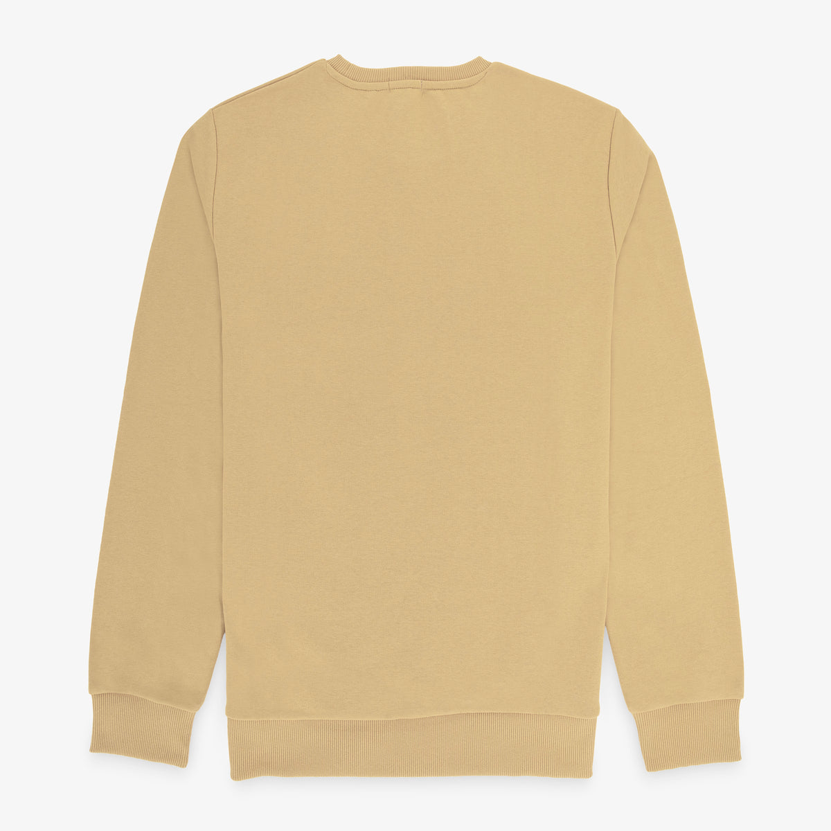 Sweat col rond Stanley en coton molletonné beige