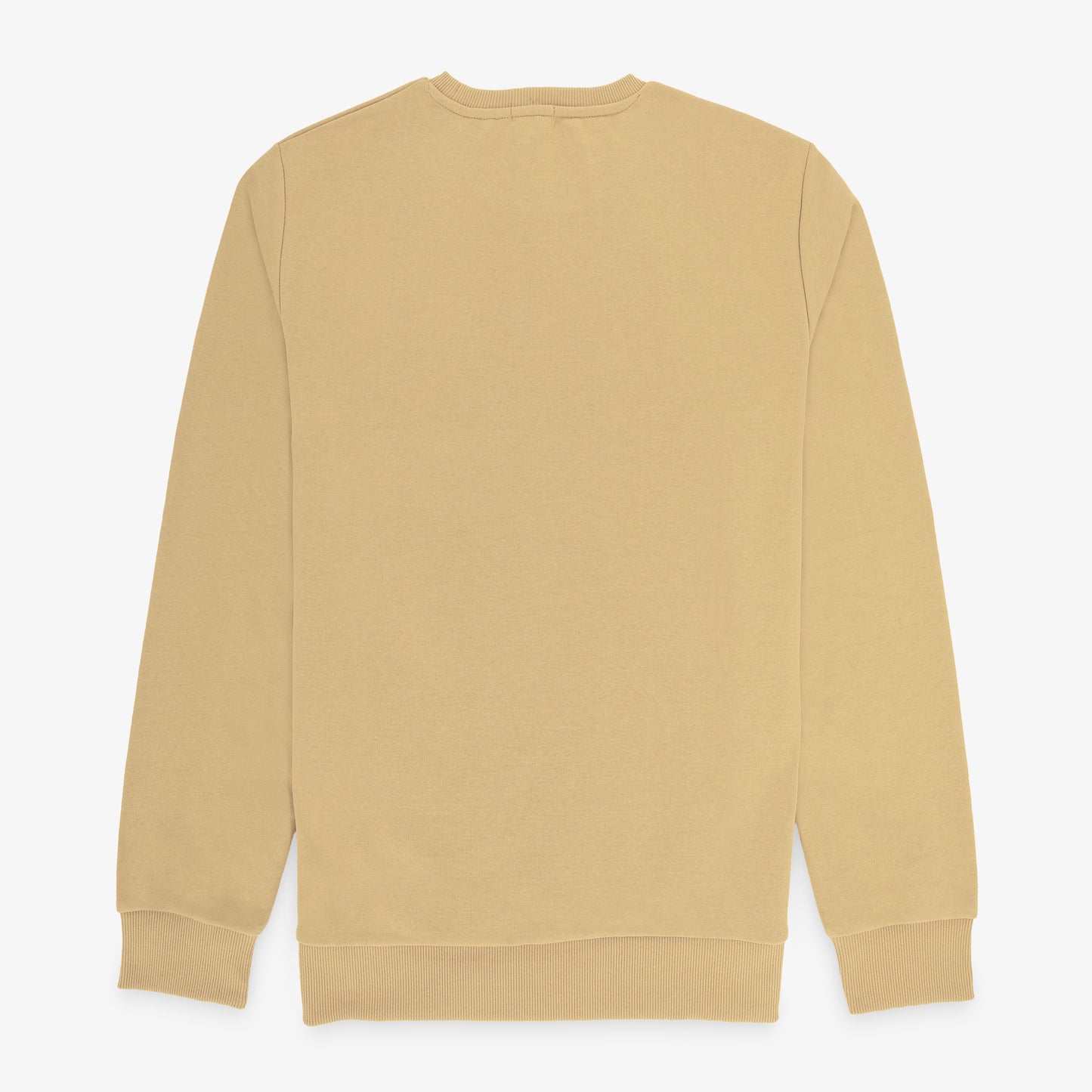 Sweat col rond Stanley en coton molletonné beige