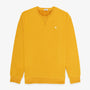 Sweat col rond Stanley en coton molletonné jaune