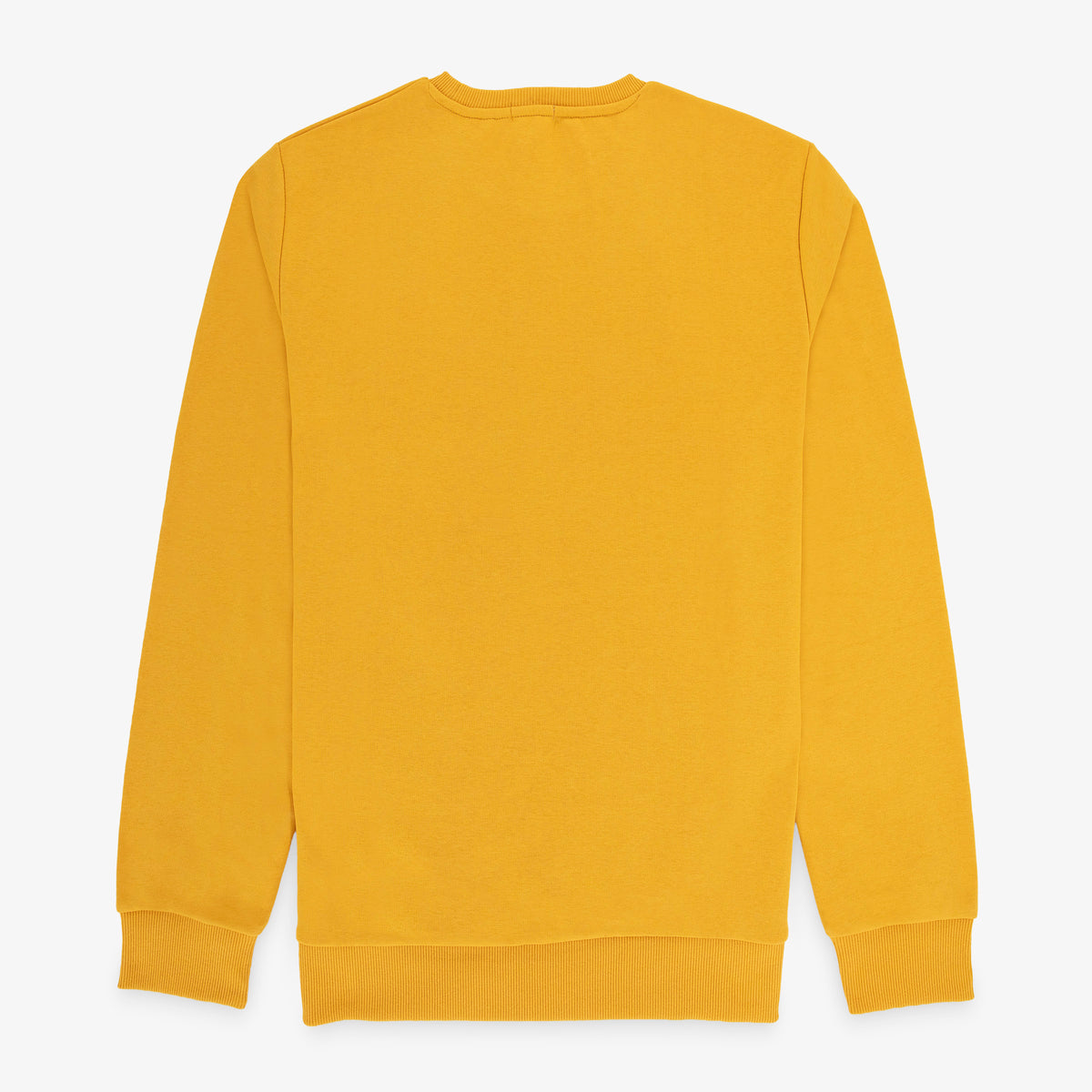 Sweat col rond Stanley en coton molletonné jaune
