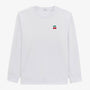 Stan white cherry embroidery sweatshirt