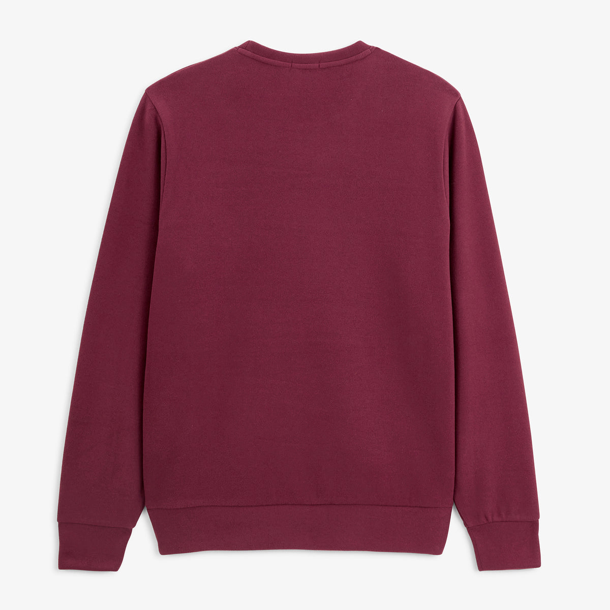 Sweat col rond French Rib rouge vigne