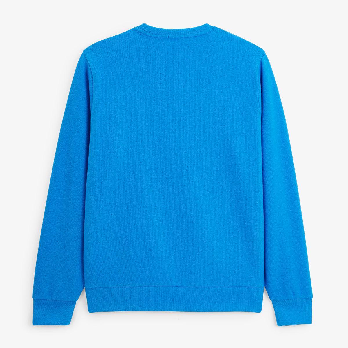 Sweat col rond French Rib bleu niva