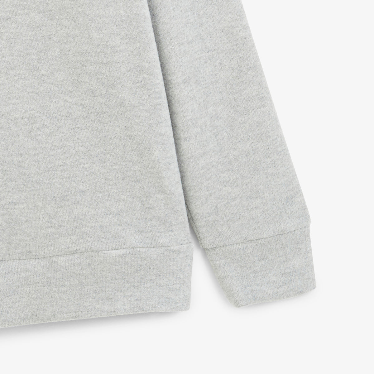 Sweat col rond French Rib gris chiné