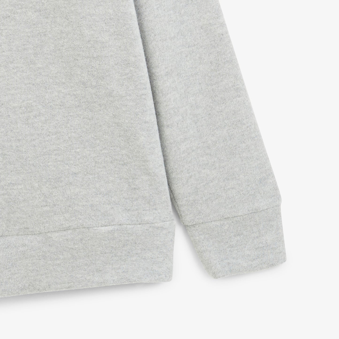 Sweat col rond French Rib gris chiné