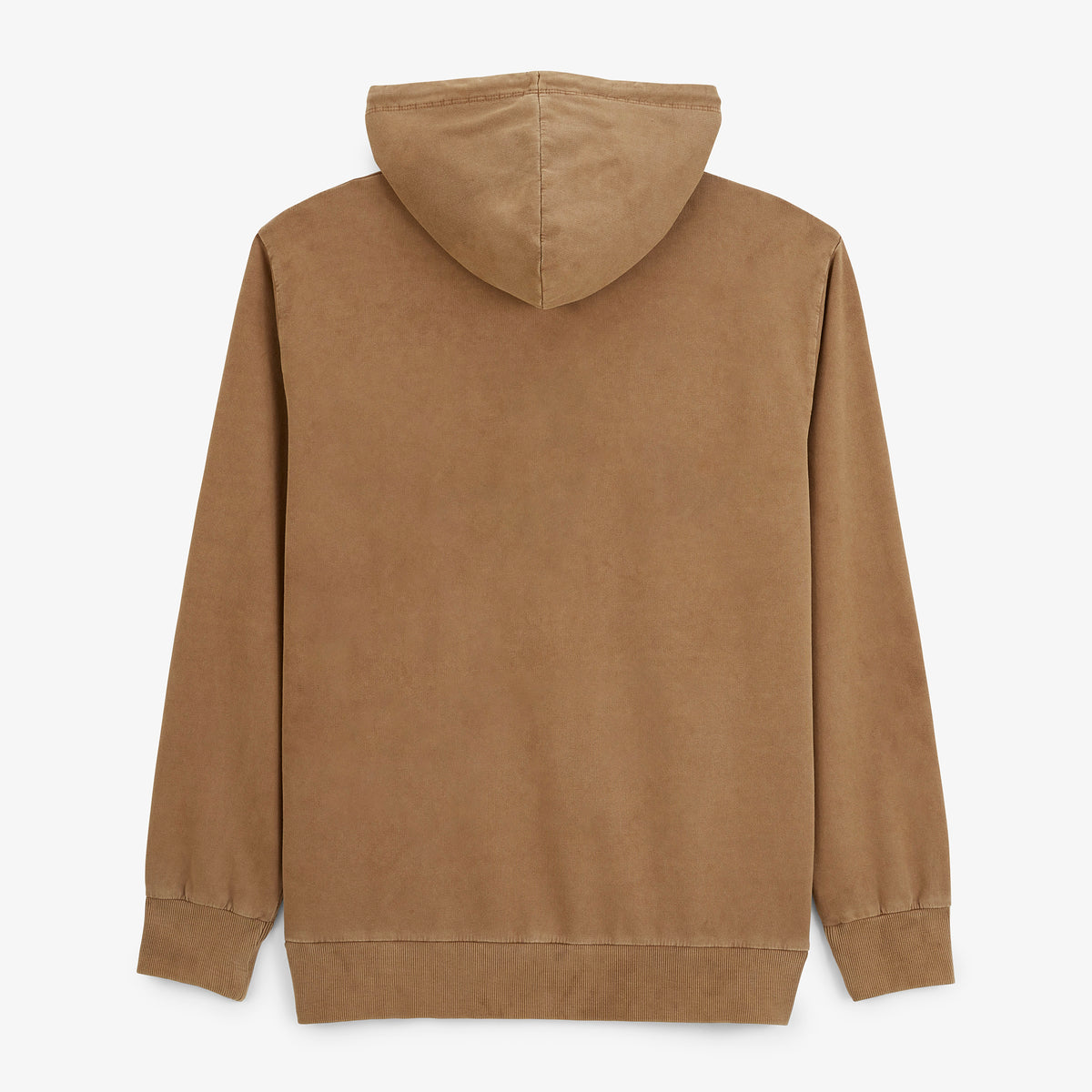 Sweat à capuche en coton molleton marron caramel broderie Pilote SBPLAY