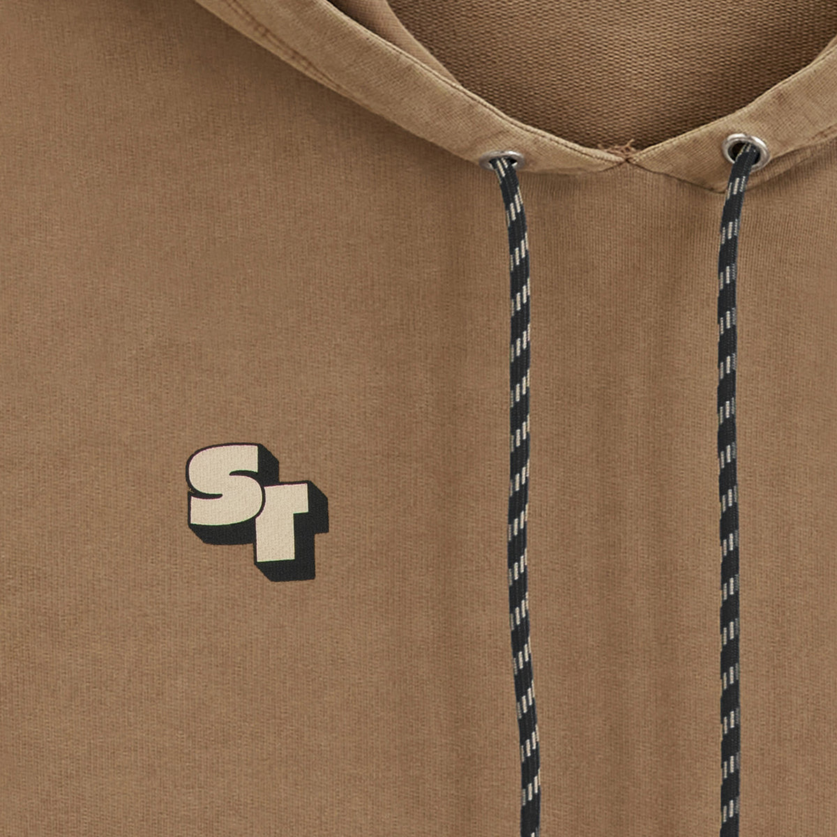 Felpa con cappuccio in cotone felpato color marrone caramello dello Stade Toulousain SBPLAY