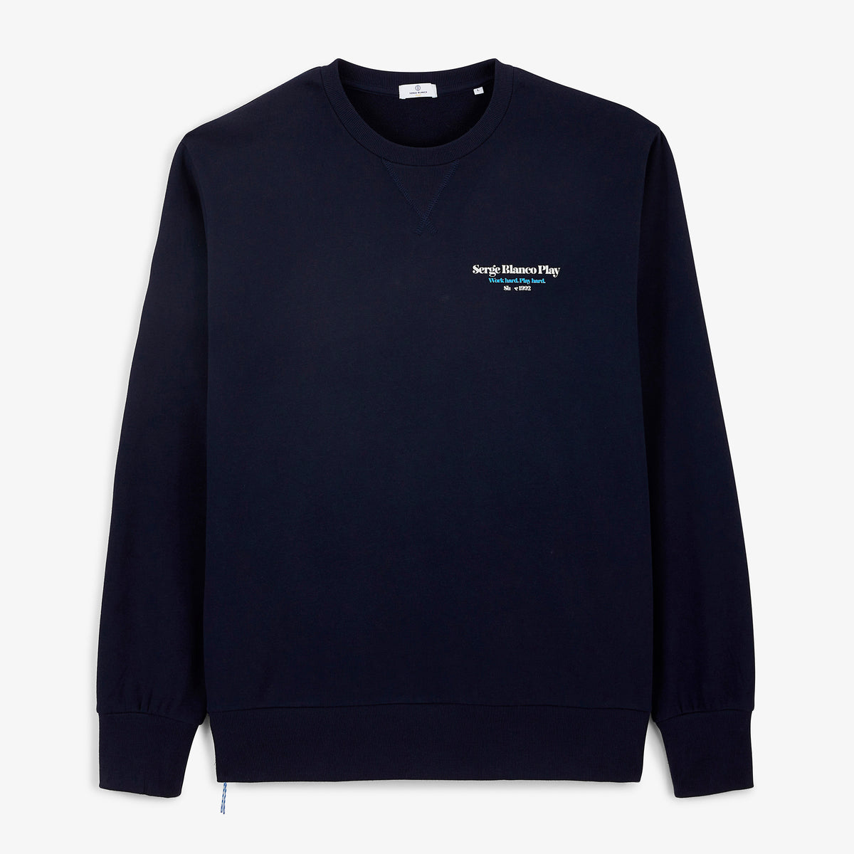 Sweat col rond imprimé Friends & Fun bleu marine