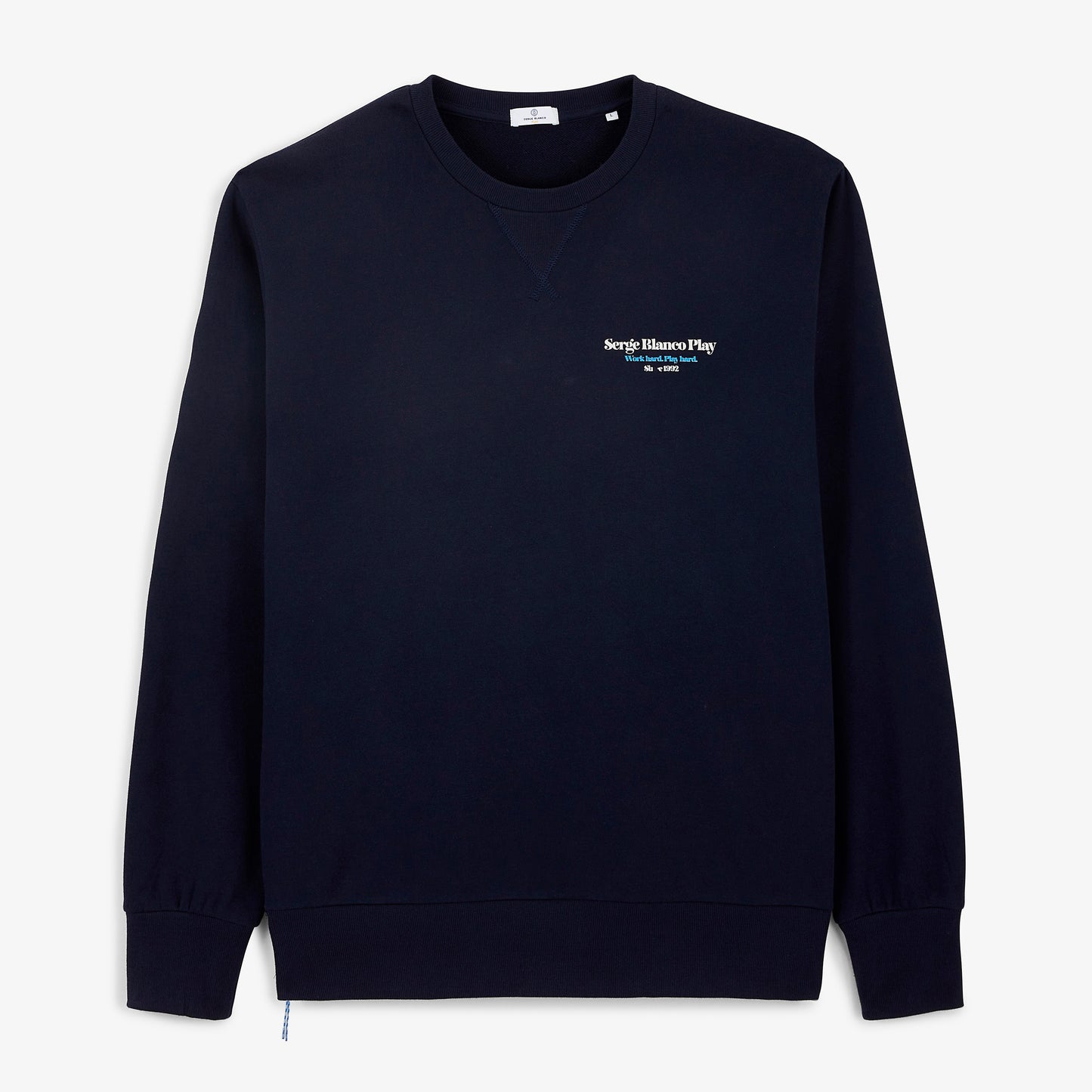 Sweat col rond imprimé Friends & Fun bleu marine
