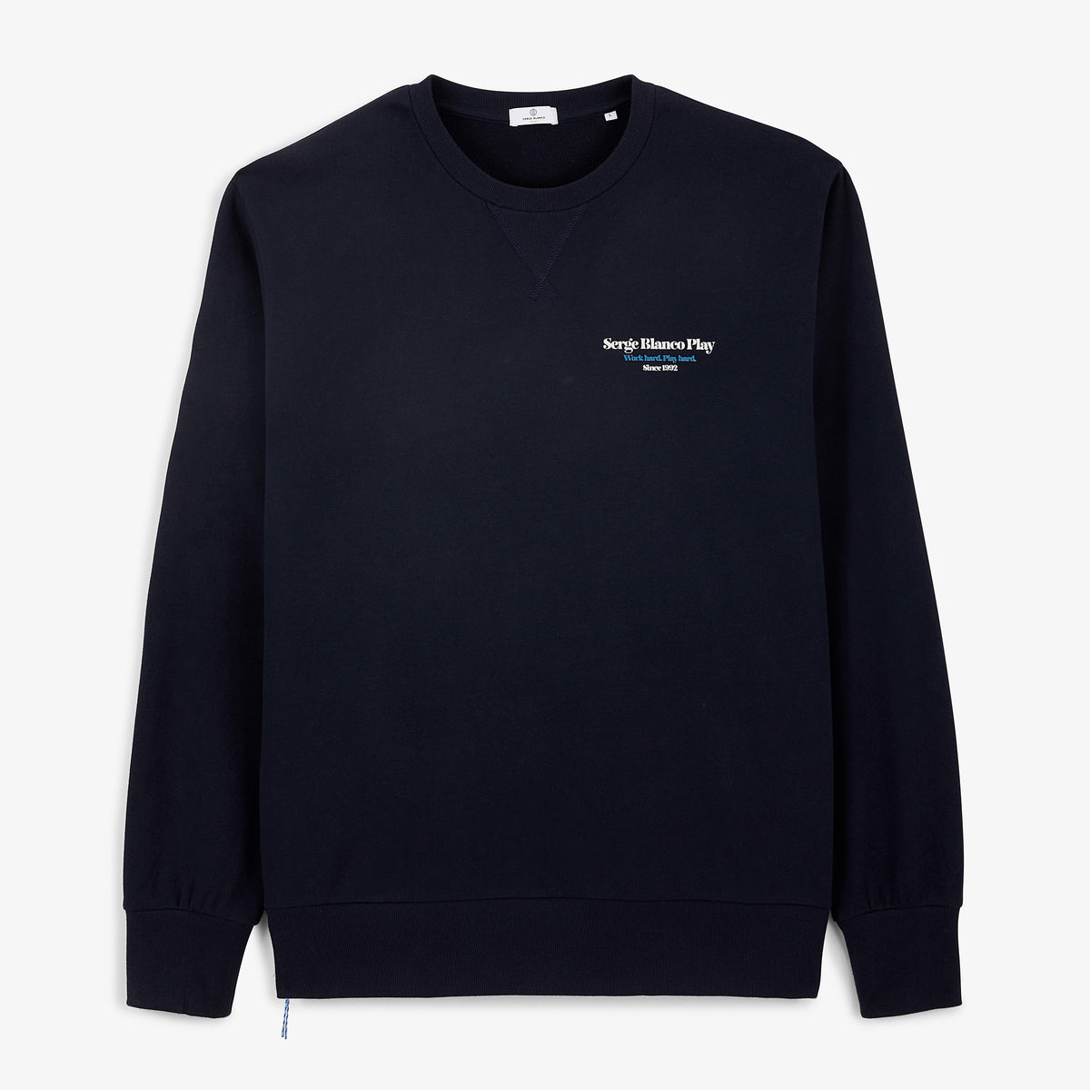 Friends & Fun SBPLAY Dark Navy Blue Cotton Crewneck Sweatshirt