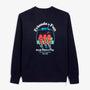 Sweat col rond imprimé Friends & Fun bleu marine