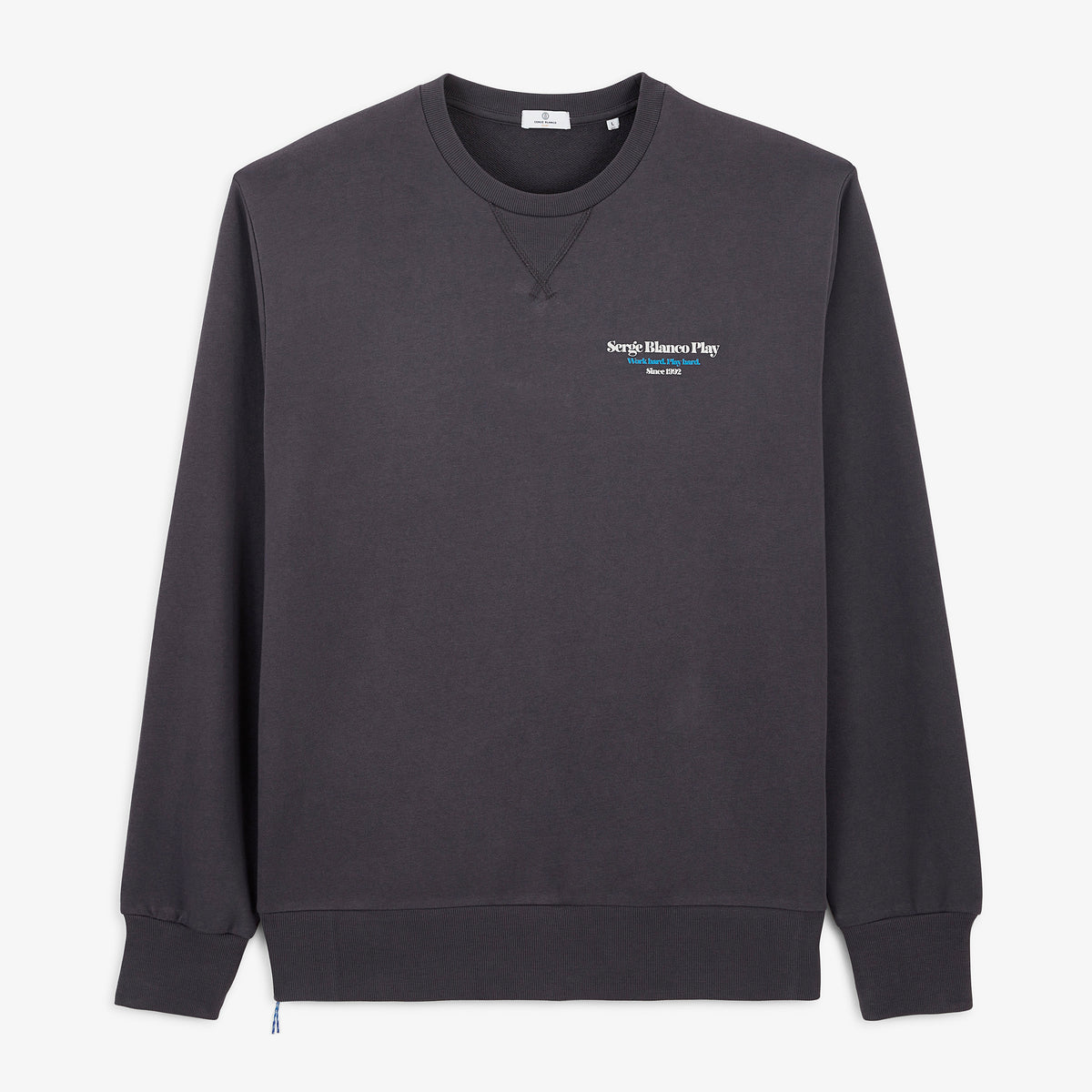 Sweat col rond imprimé Munchies Call gris asphalte SBPLAY