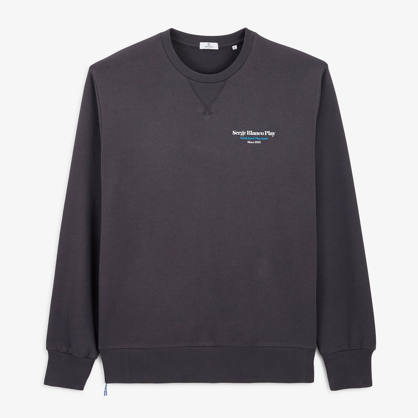 Sweat col rond imprimé Munchies Call gris asphalte SBPLAY
