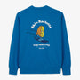 Felpa con collo rotondo e stampa blu “Ski & Raclette” SBPLAY