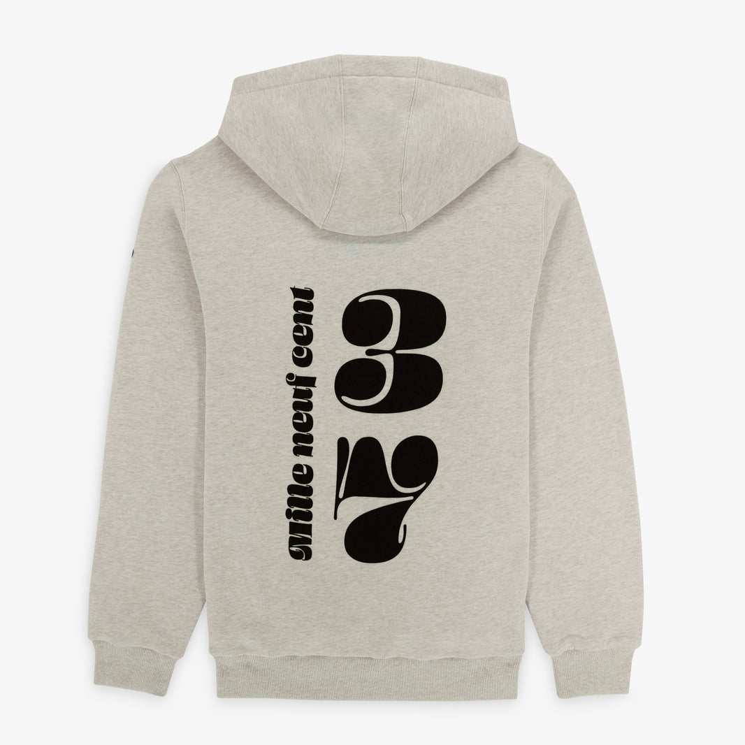 Sweat "1937" à capuche 100% coton beige chiné Toulouse Football Club