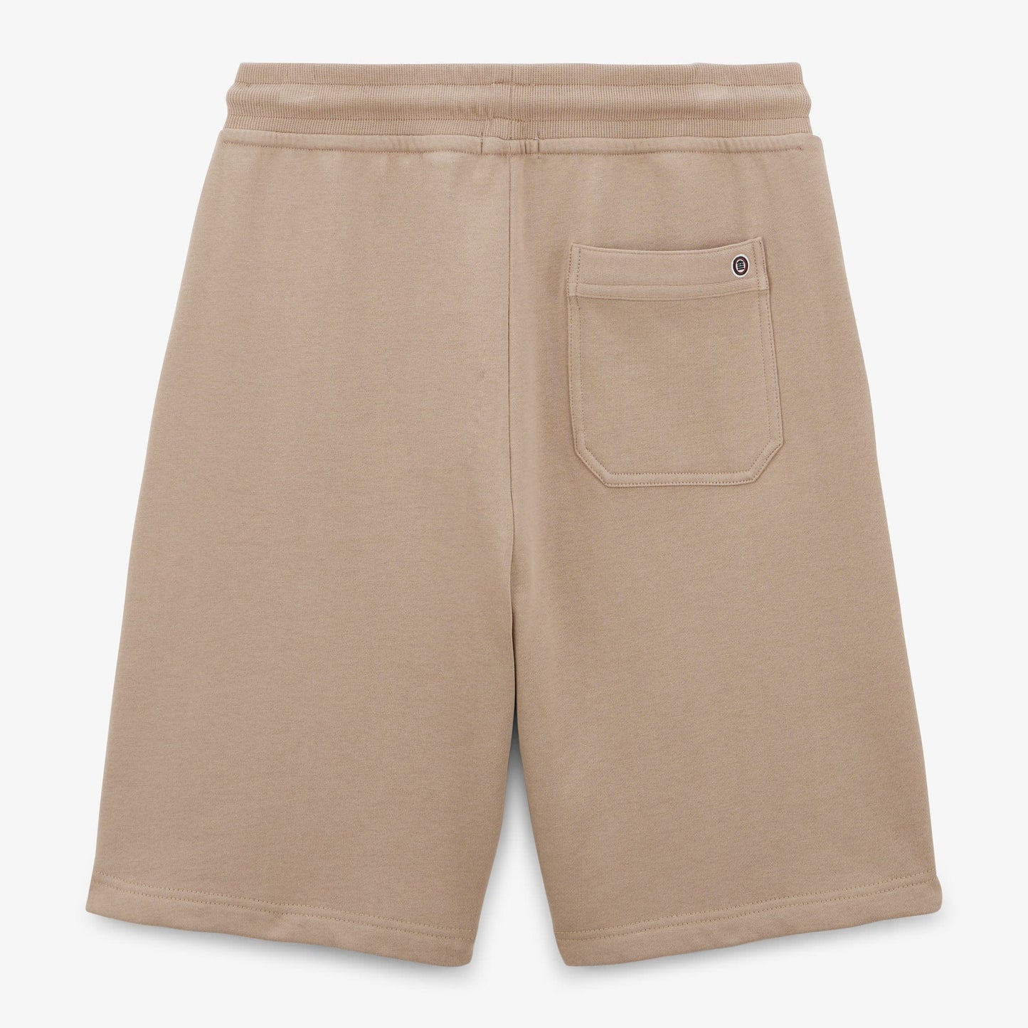 Short en molleton taupe en coton homme serge blanco