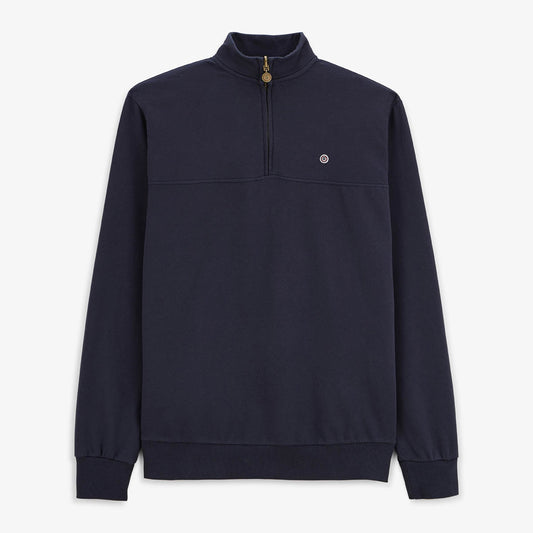 Sweat Saint Cyp avec col zippé dark navy