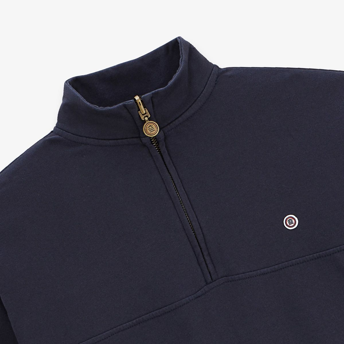 Sweat Saint Cyp avec col zippé dark navy