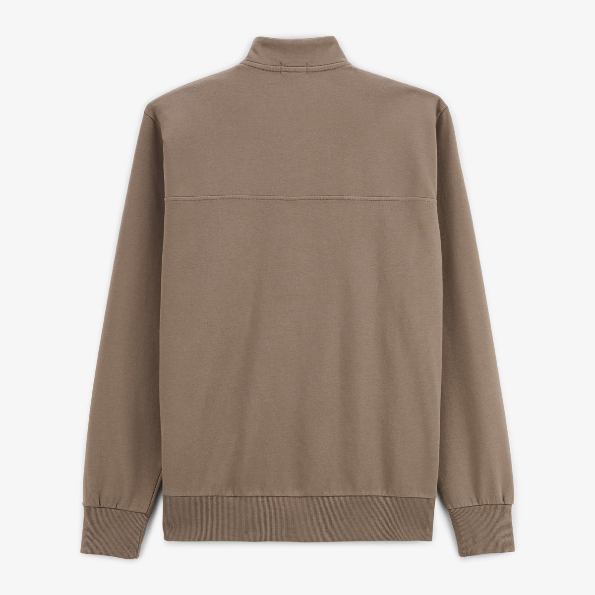 Sweat Saint Cyp avec col zippé shitake SERGE BLANCO