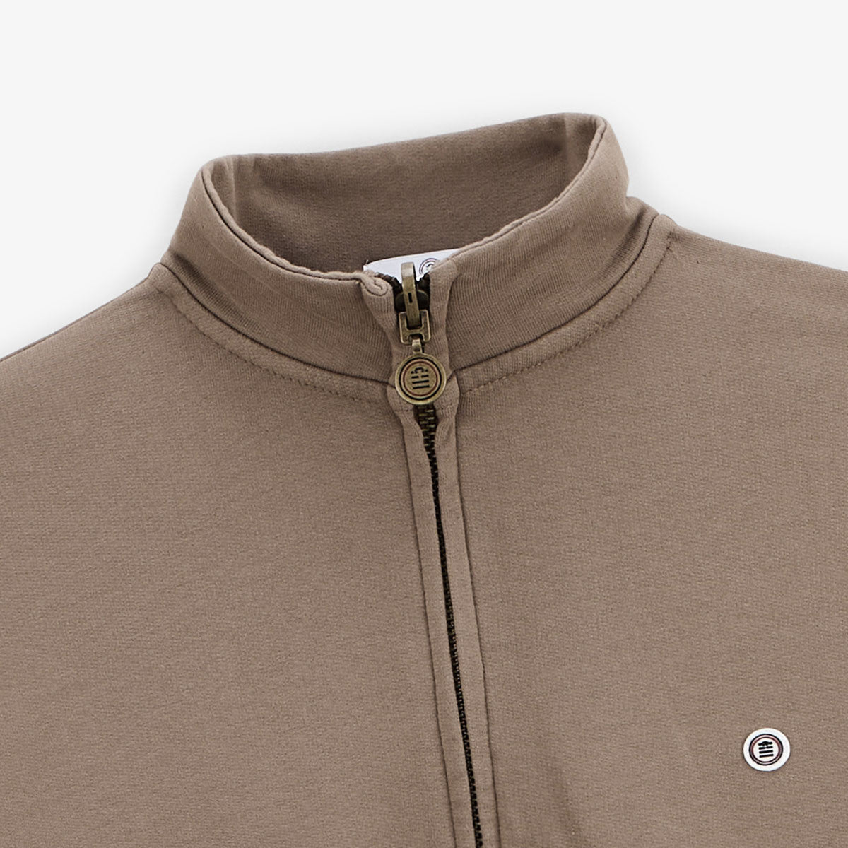 Sweat Saint Cyp avec col zippé shitake SERGE BLANCO