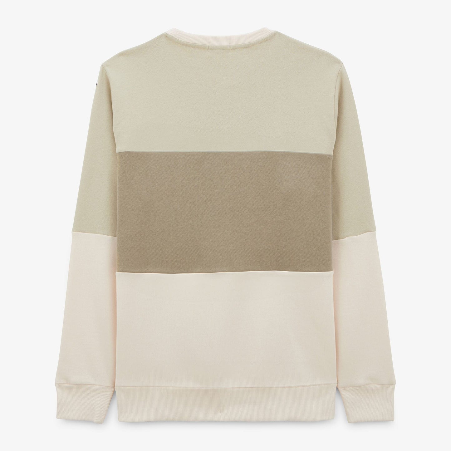 Sweat à col rond tricolore logo ciment homme serge blanco