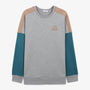 Sweat molleton col rond WE LOVE SERGE gris en coton homme SERGE BLANCO