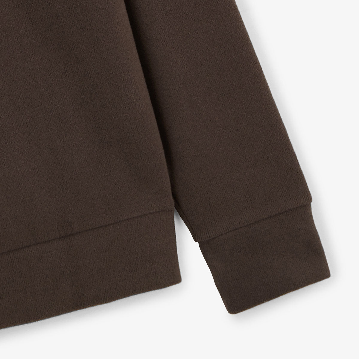 Sweat zippé avec col polo Souleman marron ébène Play SERGE BLANCO