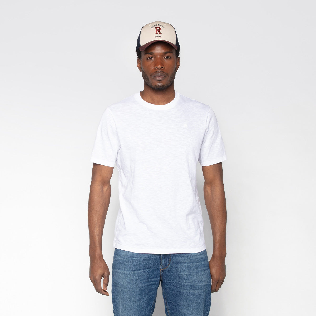 T-shirt En Coton Flammé Blanc Homme SERGE BLANCO