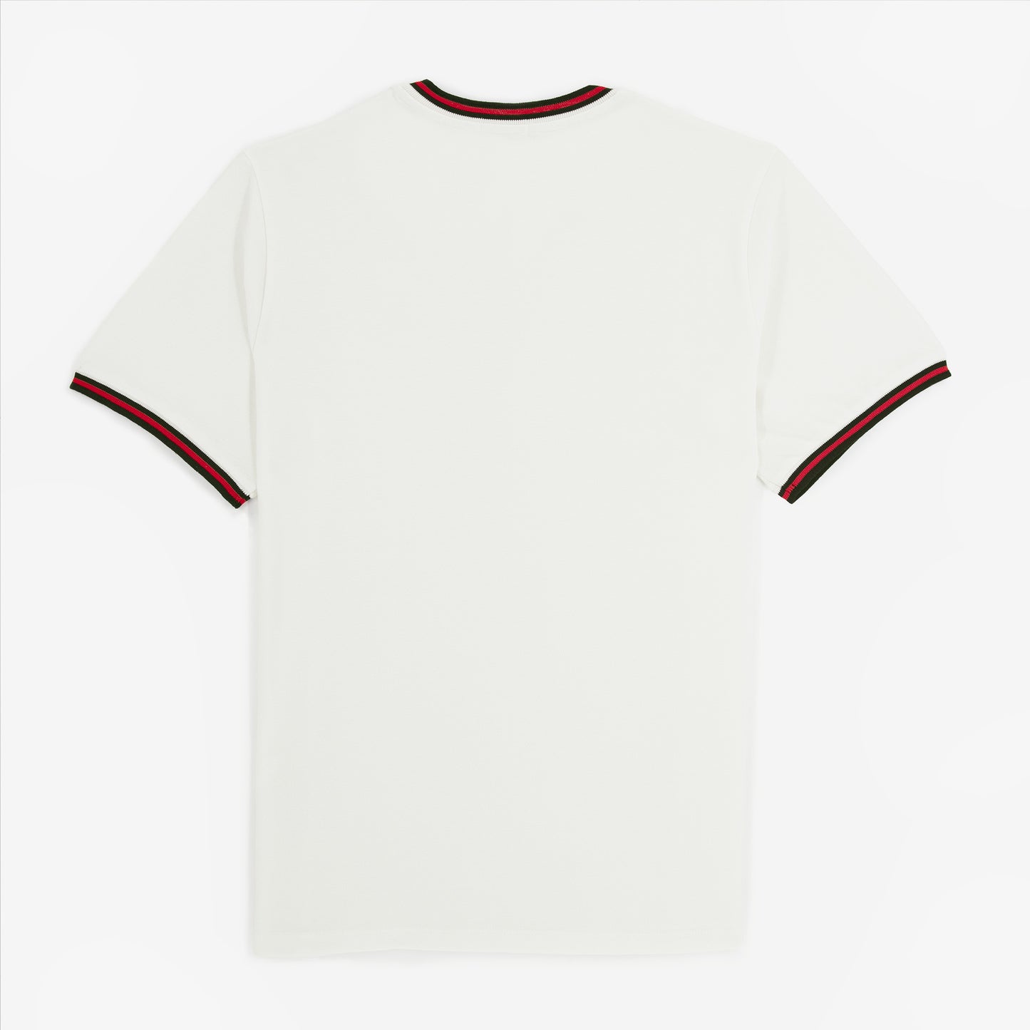 T-shirt STADE blanc en coton col et manches liserés Stade Toulousain