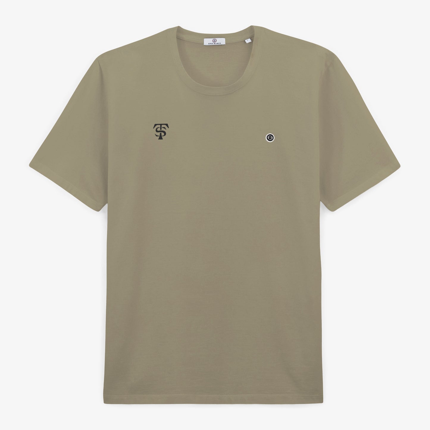 T-shirt Saint-Sernin en coton beige travertin Stade Toulousain