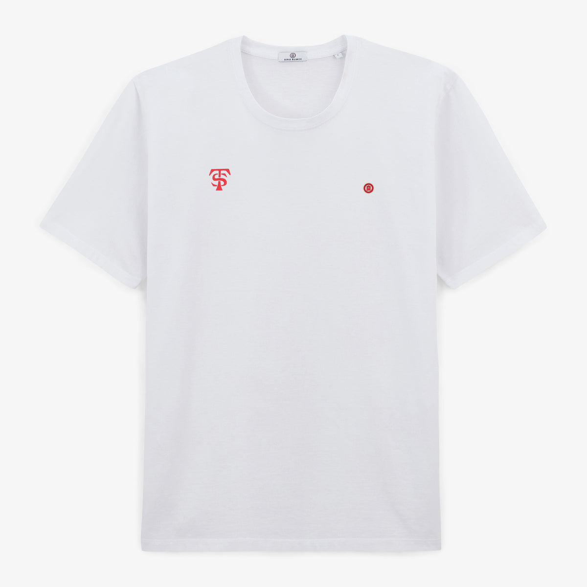 T-shirt "Saint-Sernin" en coton blanc Stade Toulousain